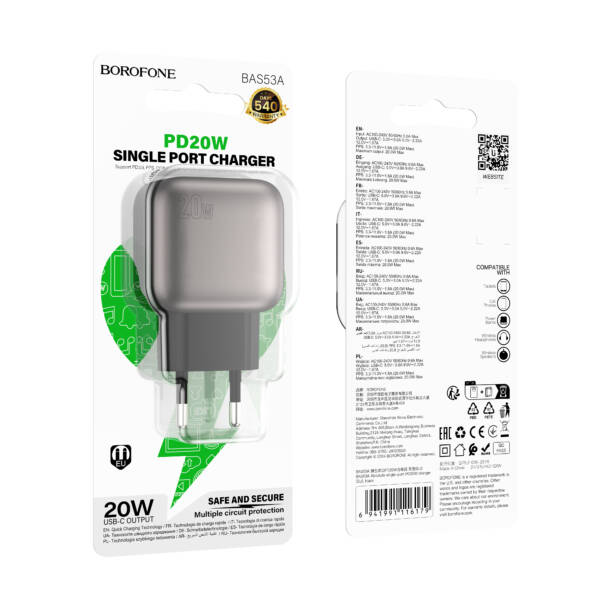 BAS53A Absolute single-port PD20W charger(EU)