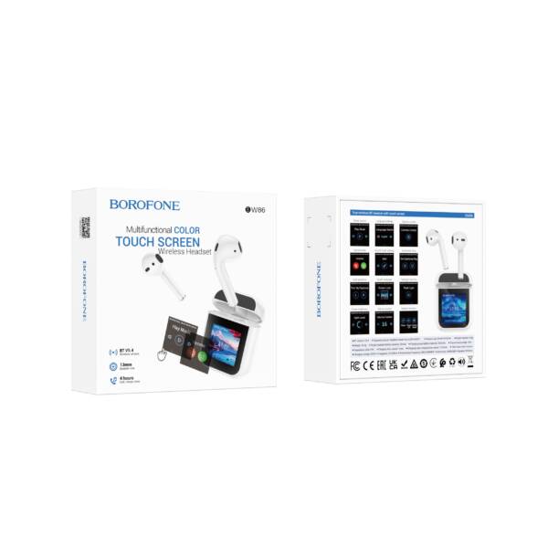 BW86 Brocade true wireless BT headset with touch screen